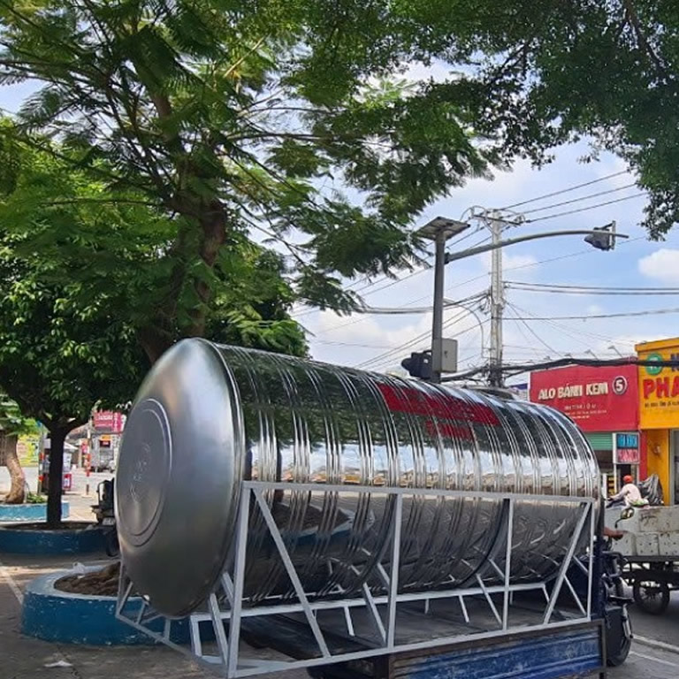 Thông số kỷ thuật Bồn nước inox 5000L ngang Đại Việt