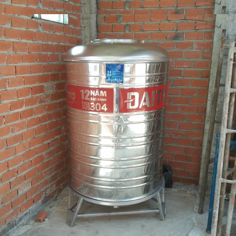 Bồn inox Đại Việt 1.000 lít đứng