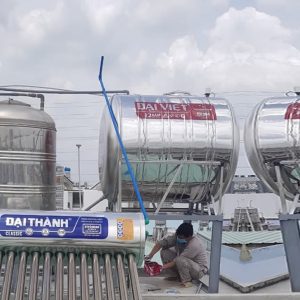 Bồn inox Đại Việt 1500 lít ngang