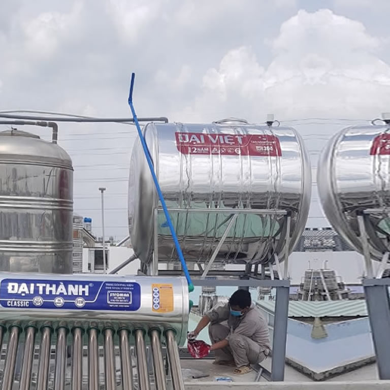 Bồn inox Đại Việt 1500 lít ngang